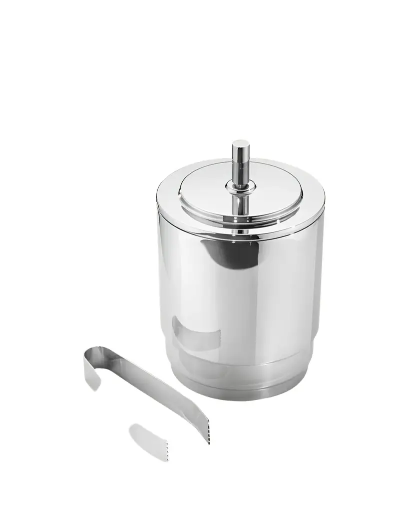 Georg Jensen Manhattan Ice Bucket w/ Tongs