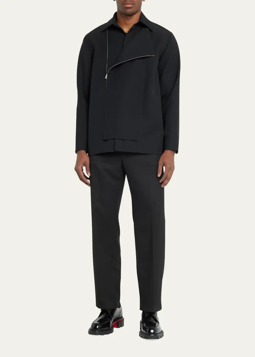 Christian Louboutin Men's Our Georges L Leather Derby Shoes | Thumbnail 3