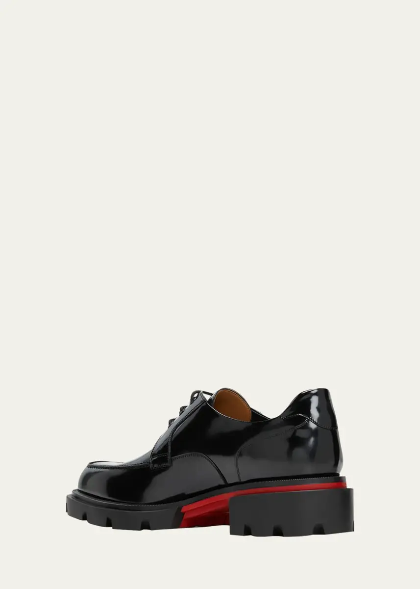 Christian Louboutin Men's Our Georges L Leather Derby Shoes | Thumbnail 4