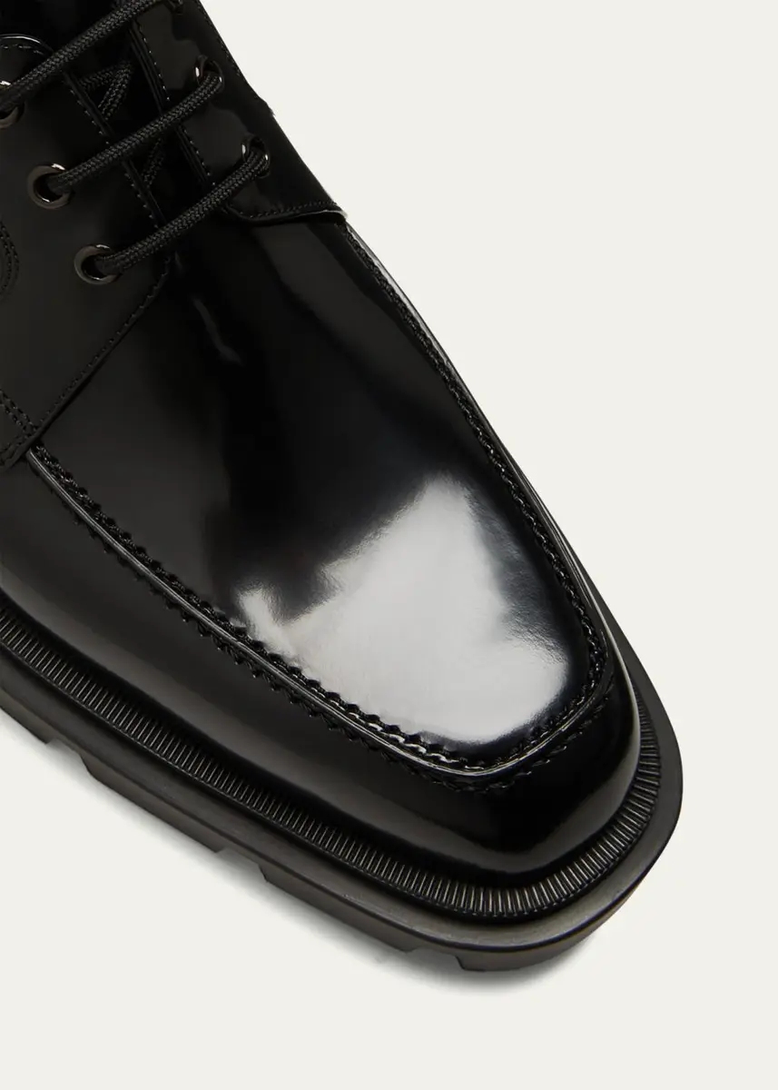 Christian Louboutin Men's Our Georges L Leather Derby Shoes | Thumbnail 5