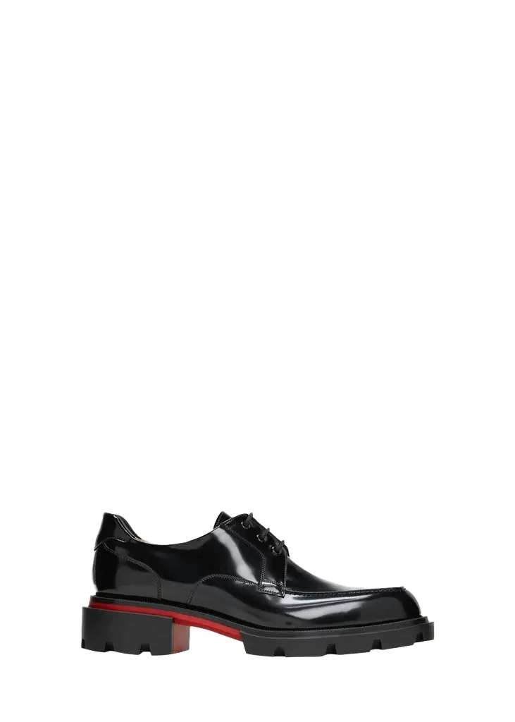 Christian Louboutin Men's Our Georges L Leather Derby Shoes