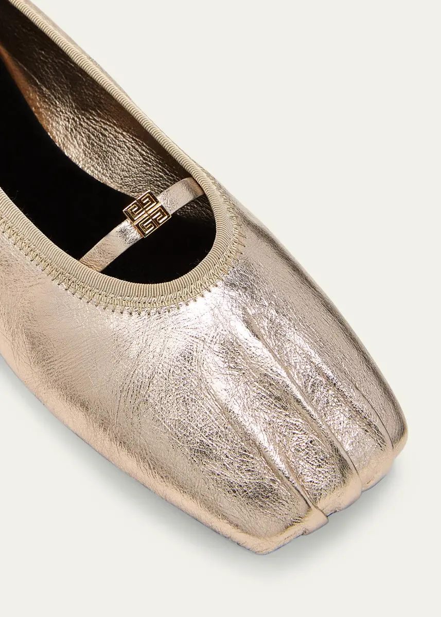 Givenchy Metallic 4G Ballerina Flats | Thumbnail 5 Givenchy Metallic 4G Ballerina Flats | Thumbnail 5