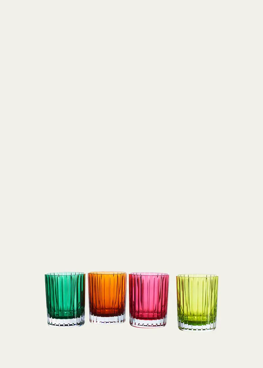 Baccarat Harmonie Colored Double Old-Fashioned Tumblers, Set of 4 | Thumbnail 2