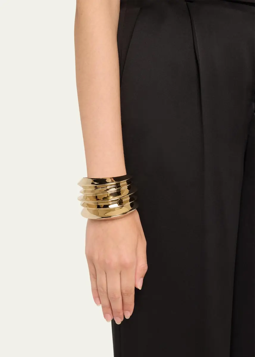 Saint Laurent Stacked Cuff Bracelet | Thumbnail 2 Saint Laurent Stacked Cuff Bracelet | Thumbnail 2