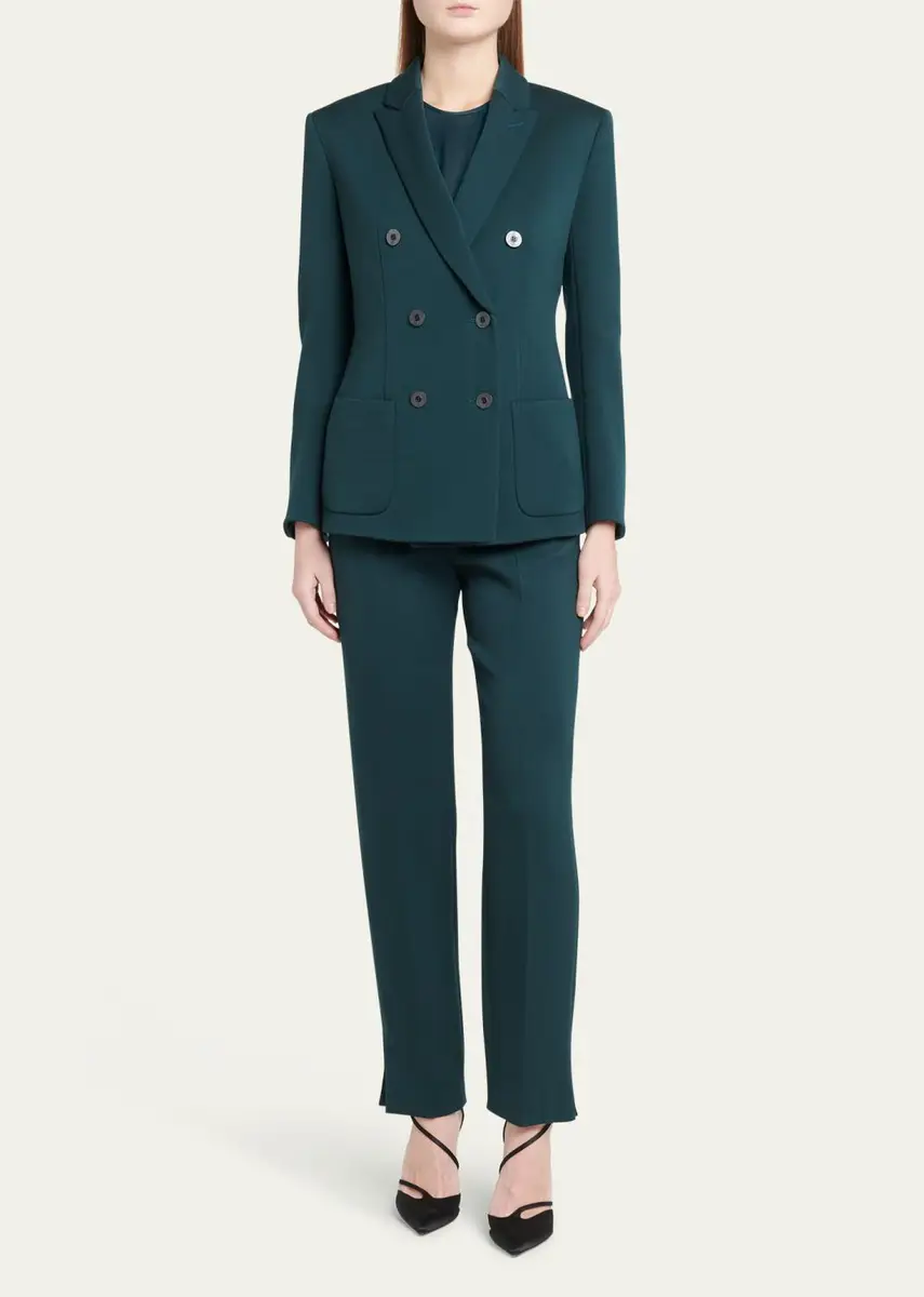 Giorgio Armani Slim-Leg Stretch Wool Trousers | Thumbnail 2 Giorgio Armani Slim-Leg Stretch Wool Trousers | Thumbnail 2