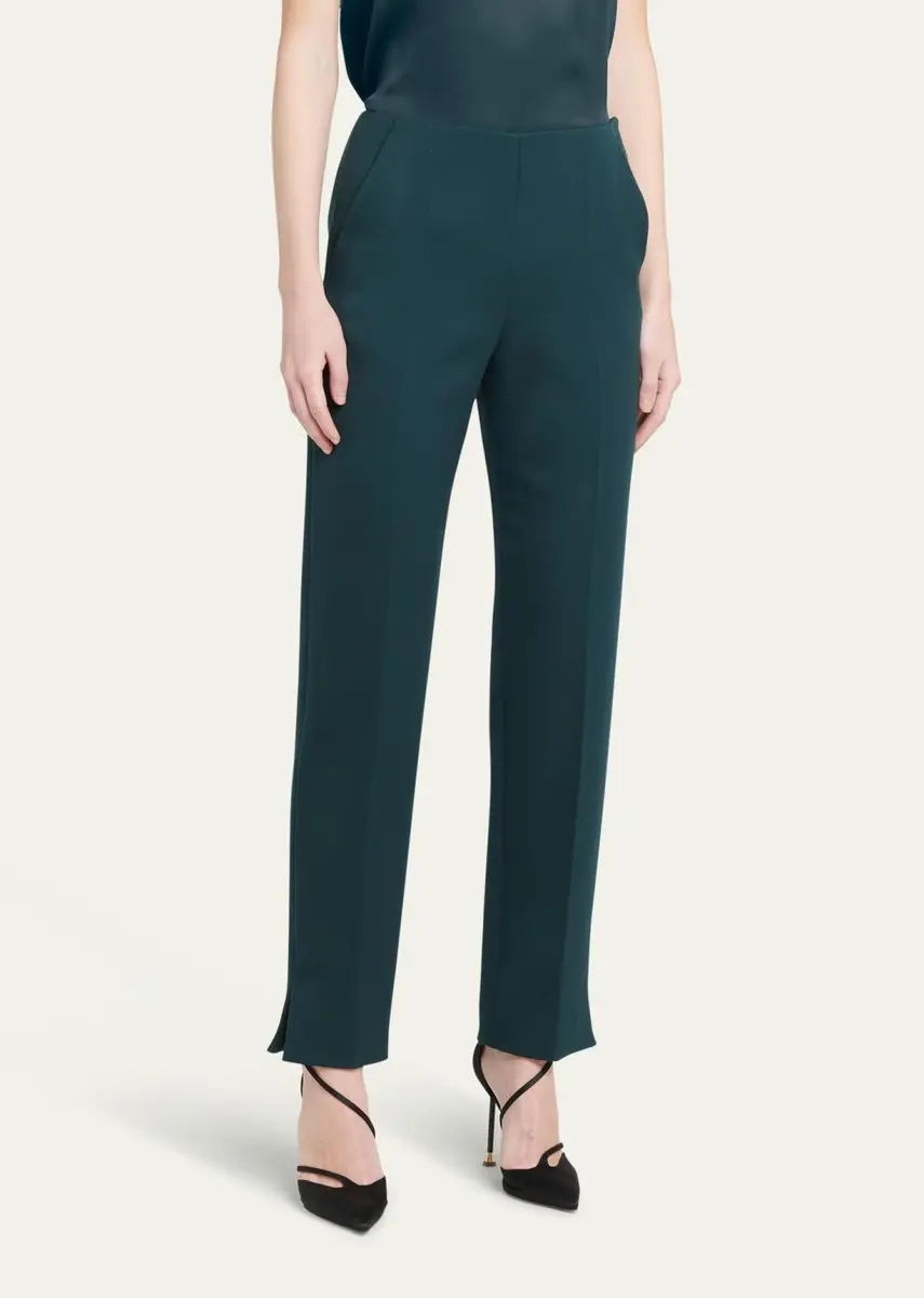 Giorgio Armani Slim-Leg Stretch Wool Trousers | Thumbnail 4 Giorgio Armani Slim-Leg Stretch Wool Trousers | Thumbnail 4