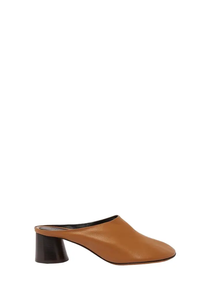 Proenza Schouler Glove Lambskin Block-Heel Mules