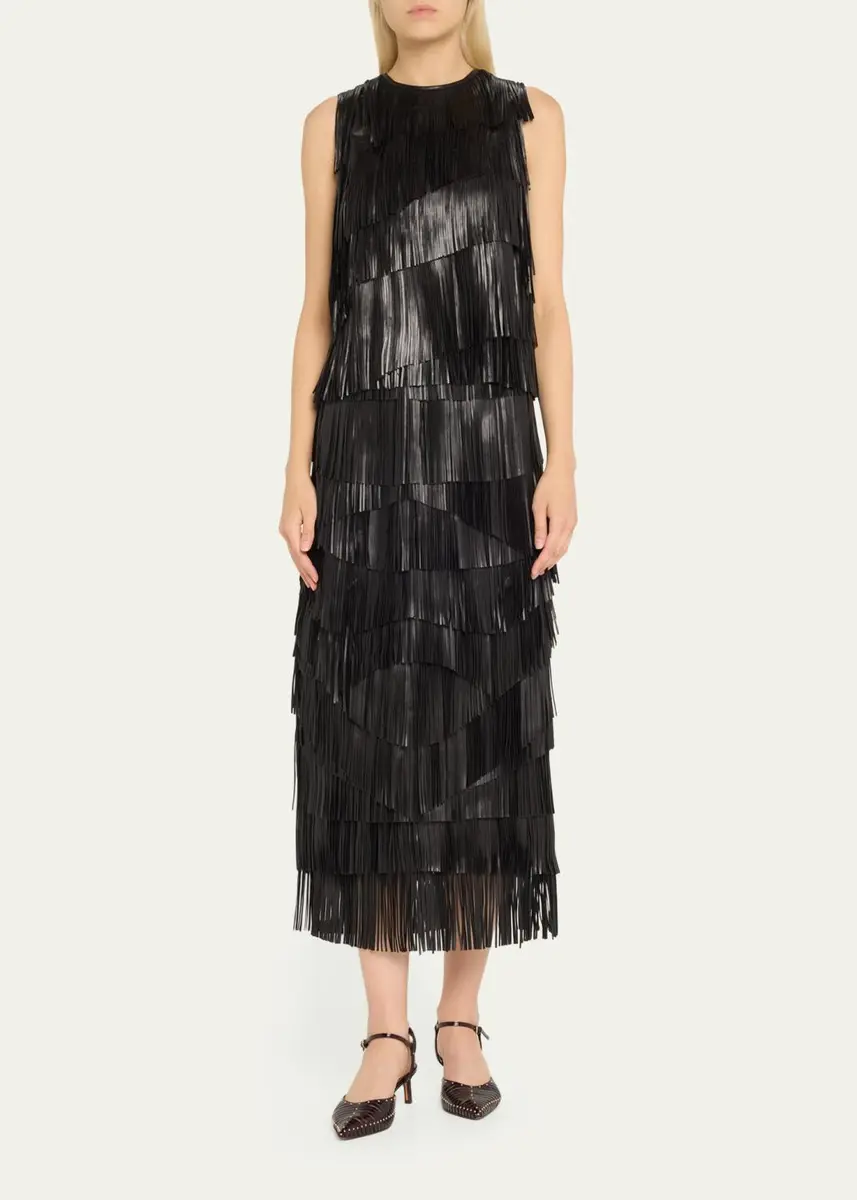 Ulla Johnson Therese Leather Fringe Skirt | Thumbnail 2