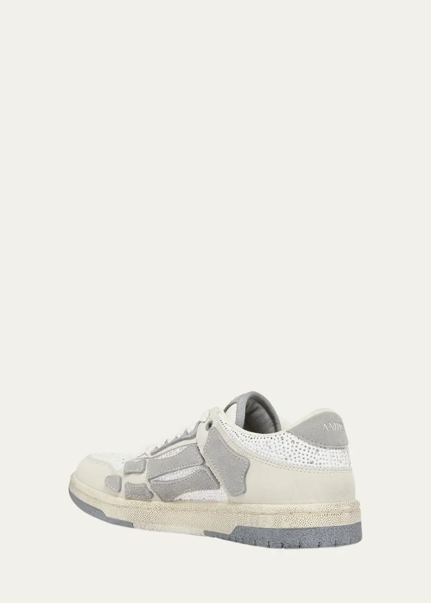AMIRI Skeleton Crystal Suede Low-Top Sneakers | Thumbnail 3 AMIRI Skeleton Crystal Suede Low-Top Sneakers | Thumbnail 3