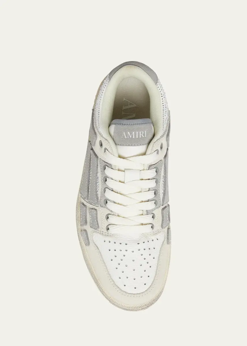 AMIRI Skeleton Crystal Suede Low-Top Sneakers | Thumbnail 4 AMIRI Skeleton Crystal Suede Low-Top Sneakers | Thumbnail 4