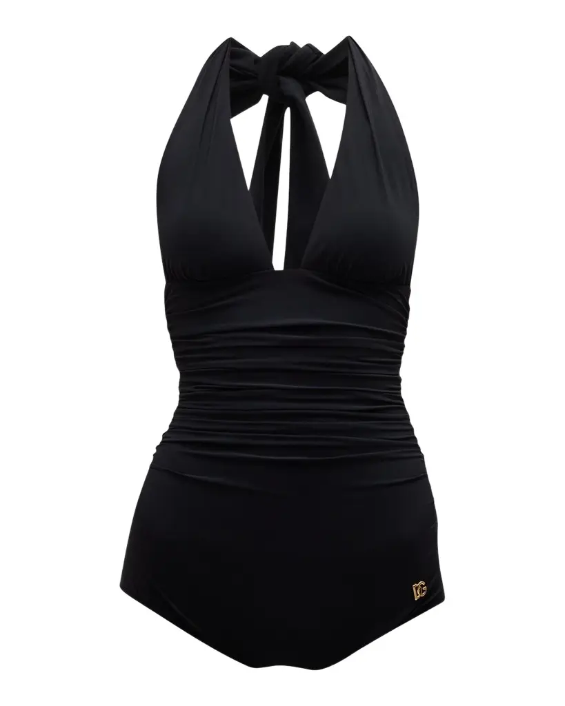 Dolce & Gabbana Halter One-Piece Swimsuit