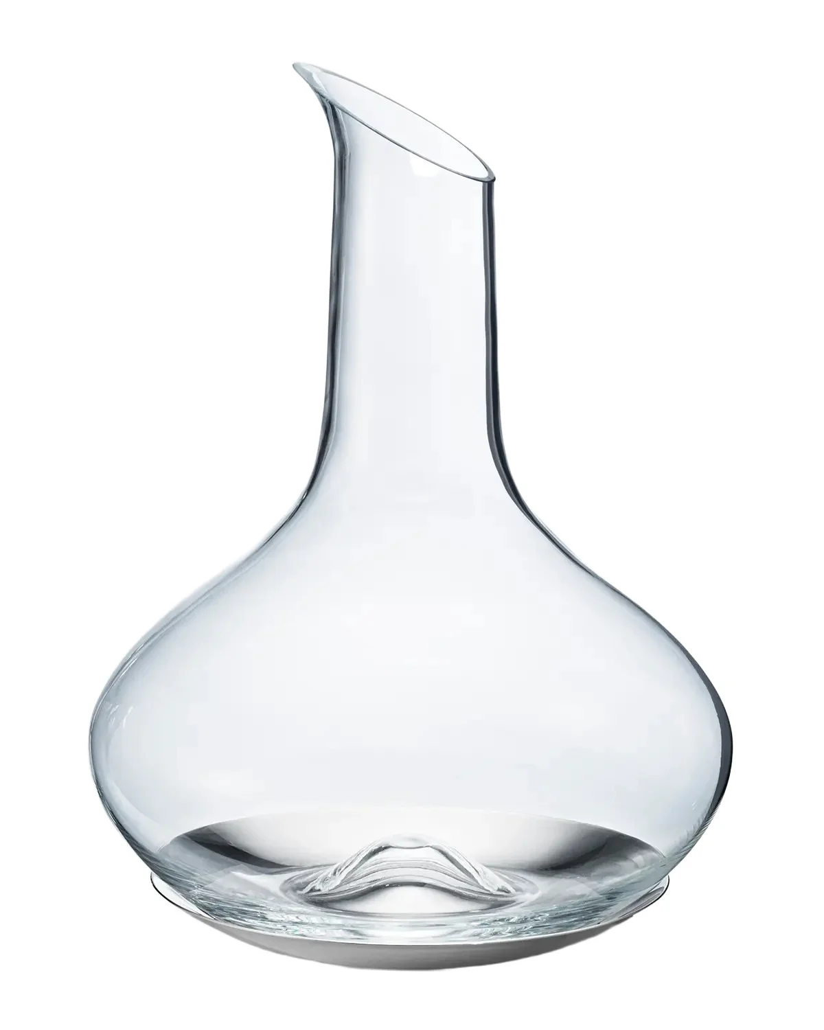 Georg Jensen Sky Wine Carafe Glass w/ Stainless Steel Coaster