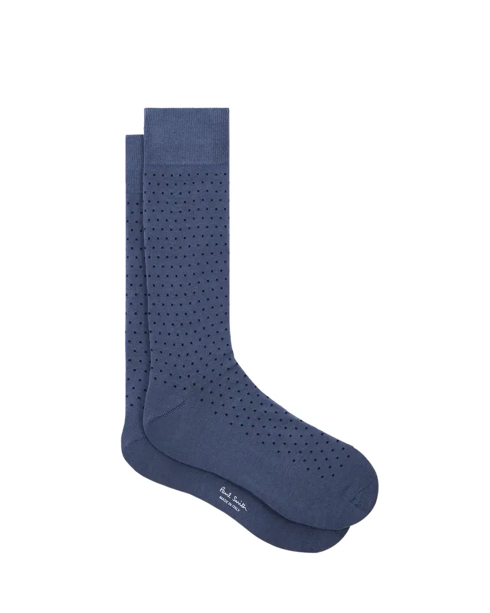 Paul Smith Men's Mini Polka Dot Crew Socks | Thumbnail 2 Paul Smith Men's Mini Polka Dot Crew Socks | Thumbnail 2