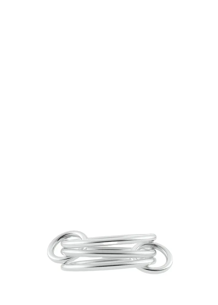 Solarium Sterling Silver Three Linked Ring Solarium Sterling Silver Three Linked Ring