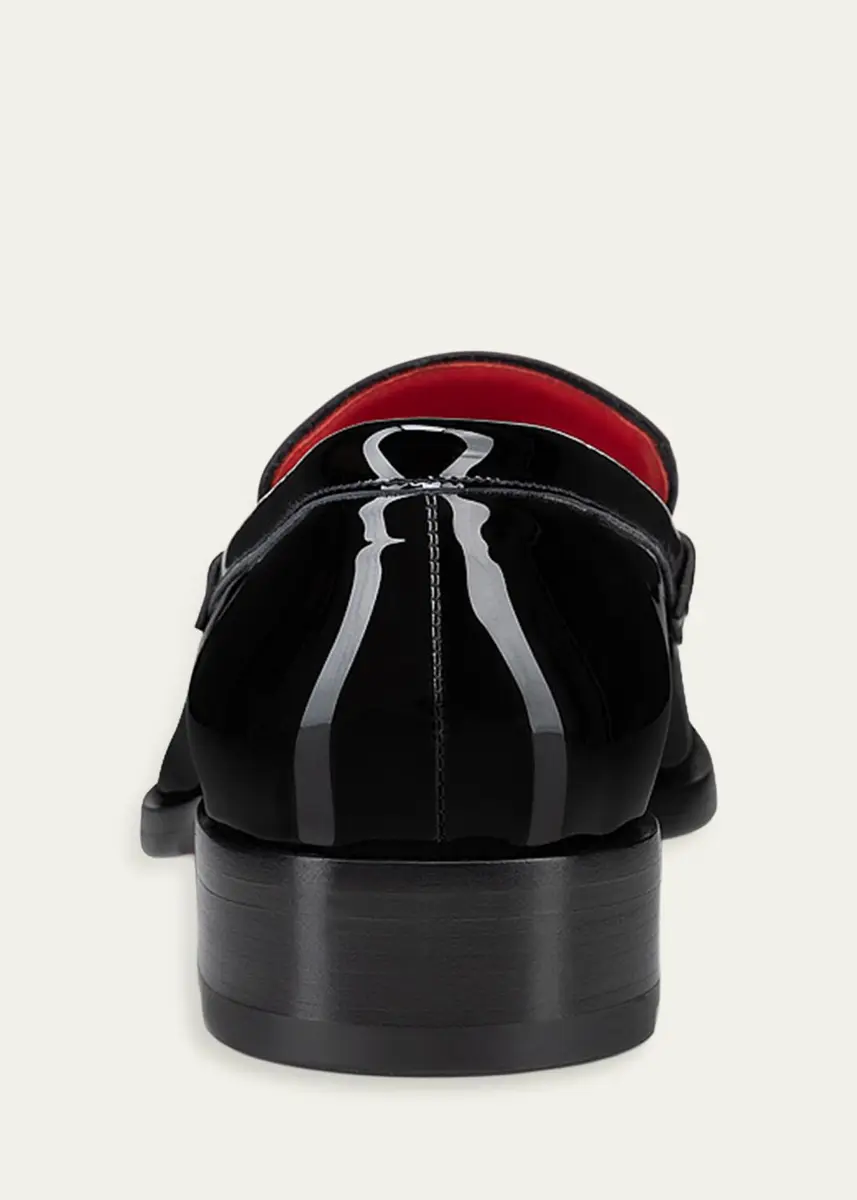 Christian Louboutin Men's Chambelimoc Night Strass Patent Loafers | Thumbnail 3