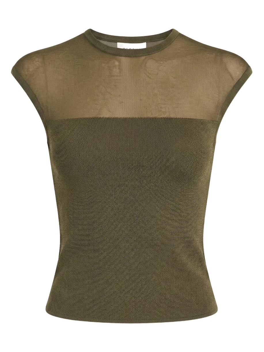SEROYA Whitney Mesh-Yoke Top