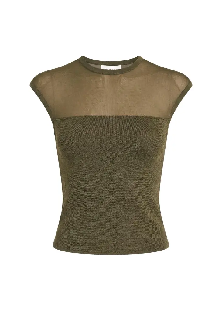 Whitney Mesh-Yoke Top Whitney Mesh-Yoke Top