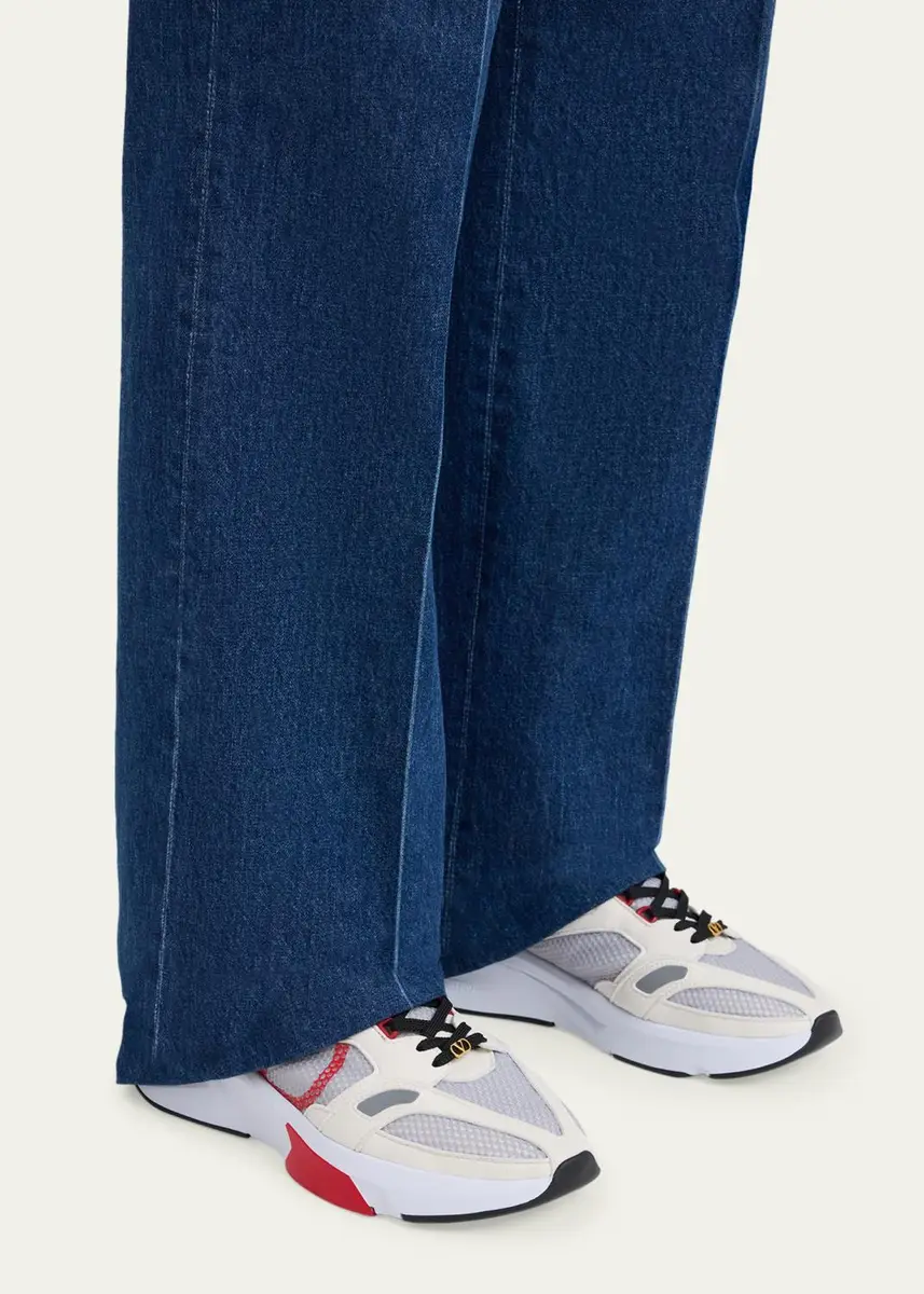 Valentino Garavani Men's V-Logo Mesh Sneakers | Thumbnail 2 Valentino Garavani Men's V-Logo Mesh Sneakers | Thumbnail 2