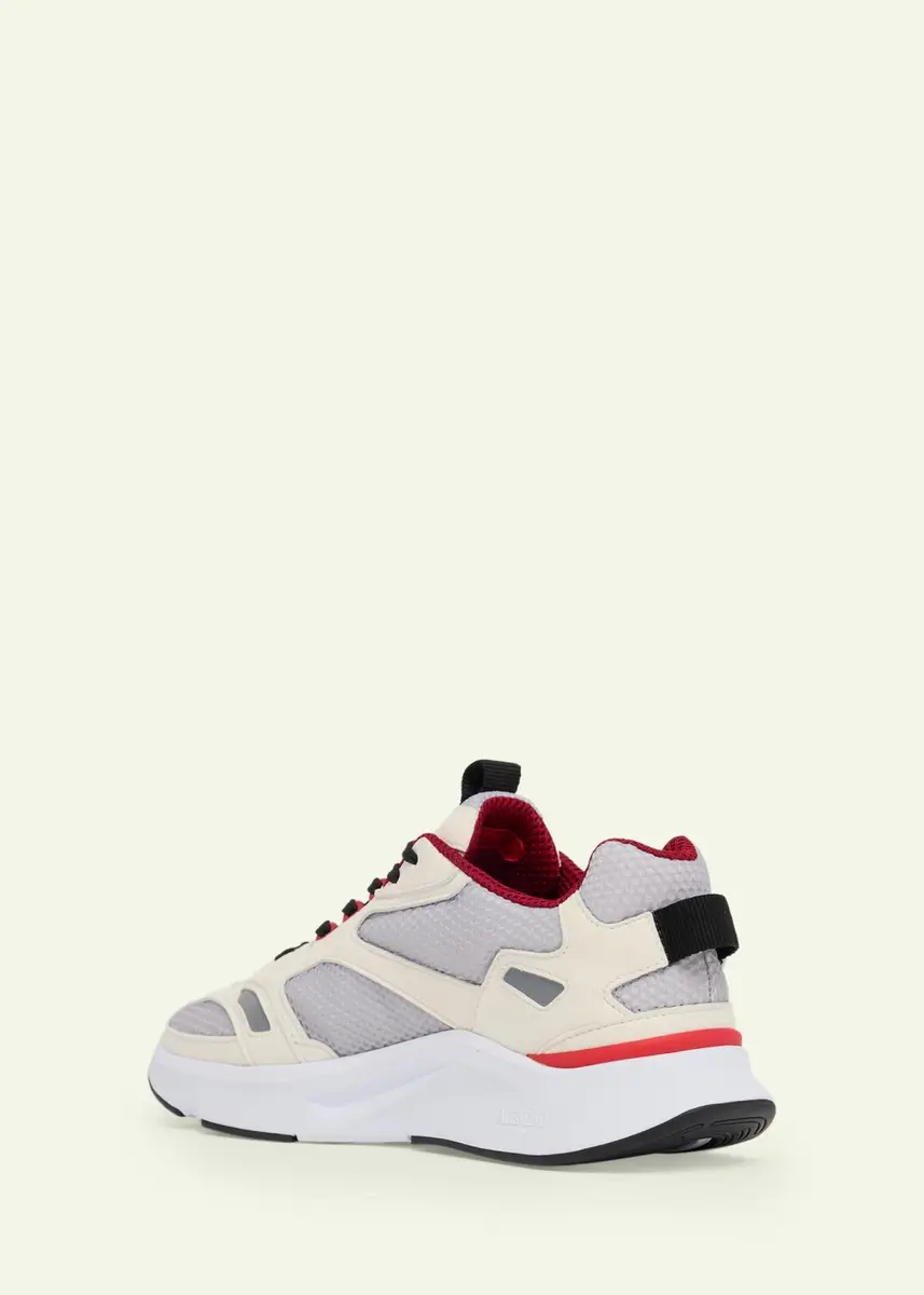 Valentino Garavani Men's V-Logo Mesh Sneakers | Thumbnail 4 Valentino Garavani Men's V-Logo Mesh Sneakers | Thumbnail 4