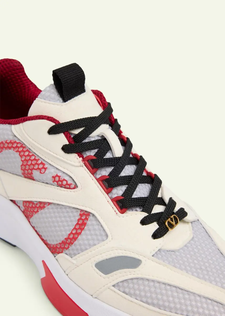 Valentino Garavani Men's V-Logo Mesh Sneakers | Thumbnail 5 Valentino Garavani Men's V-Logo Mesh Sneakers | Thumbnail 5