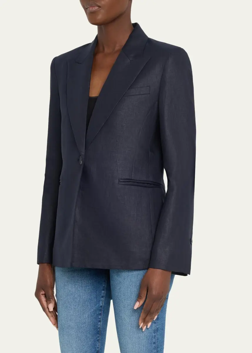 TWP Boy Blazer in Chintzed Linen | Thumbnail 4