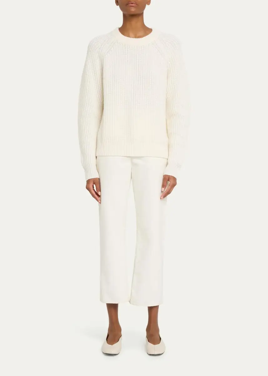 Lisa Yang Miki Raglan-Sleeve Cashmere Crewneck Sweater | Thumbnail 2