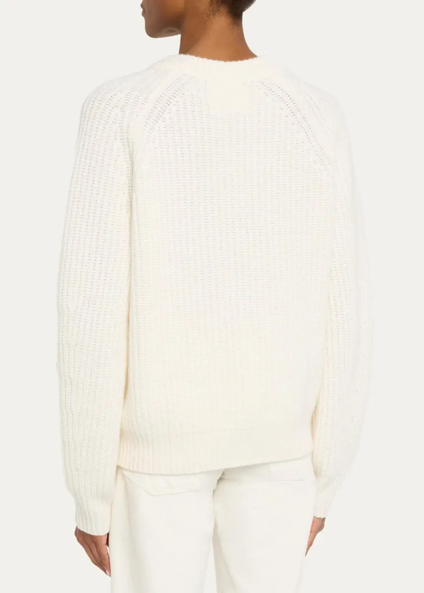 Lisa Yang Miki Raglan-Sleeve Cashmere Crewneck Sweater | Thumbnail 3