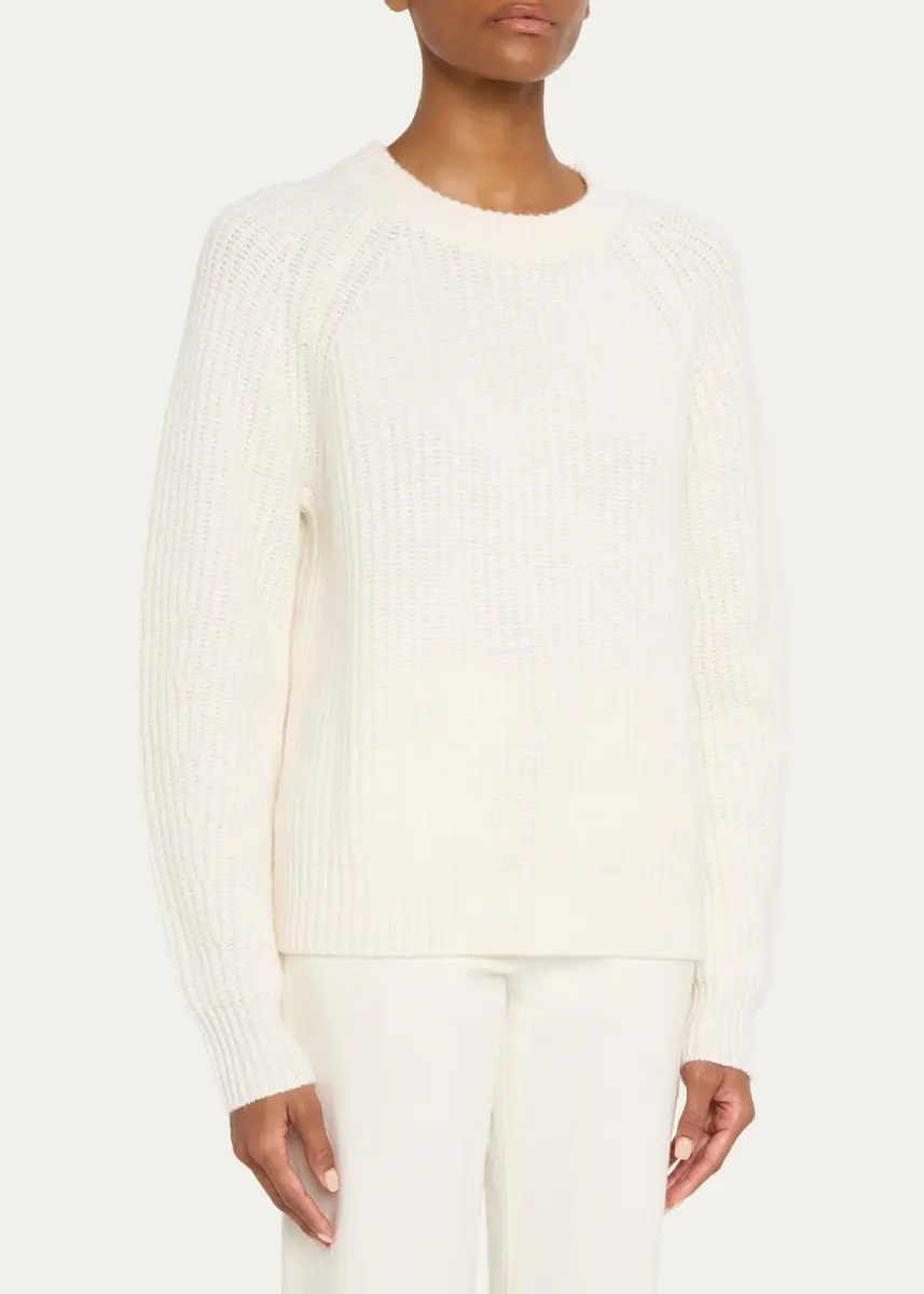 Lisa Yang Miki Raglan-Sleeve Cashmere Crewneck Sweater | Thumbnail 4