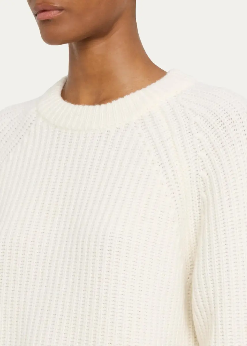 Lisa Yang Miki Raglan-Sleeve Cashmere Crewneck Sweater | Thumbnail 5