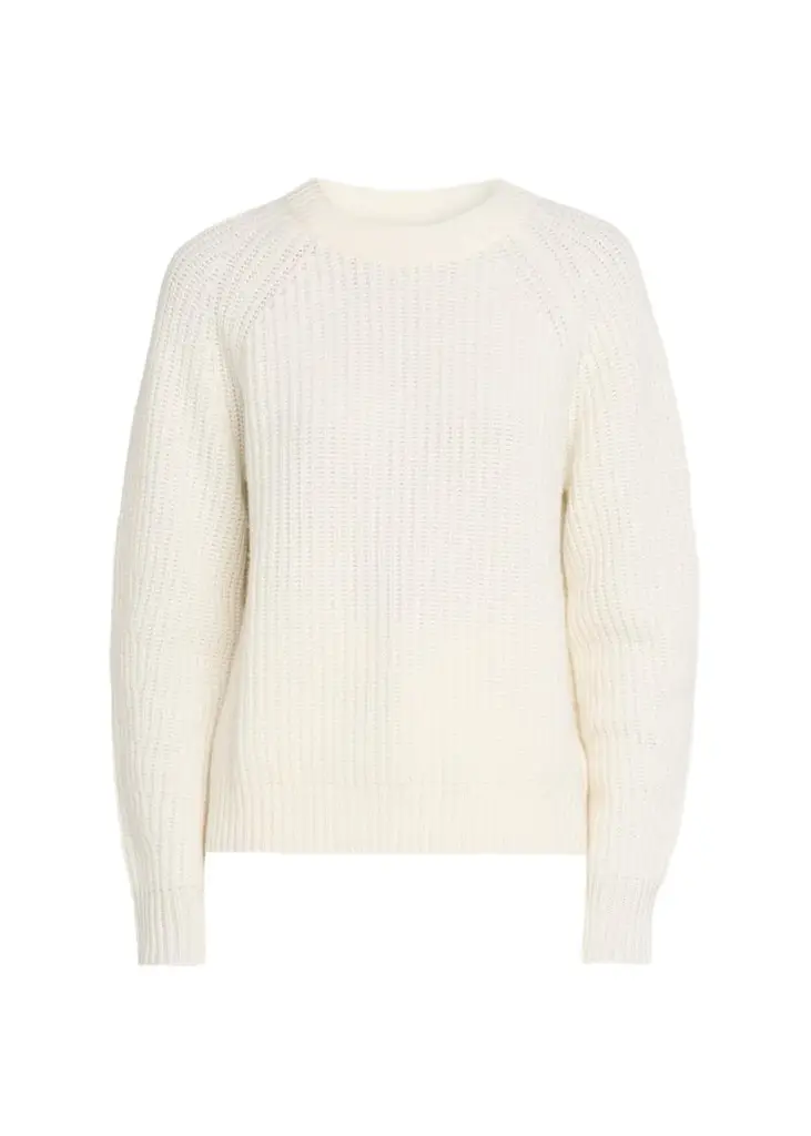 Miki Raglan-Sleeve Cashmere Crewneck Sweater Miki Raglan-Sleeve Cashmere Crewneck Sweater