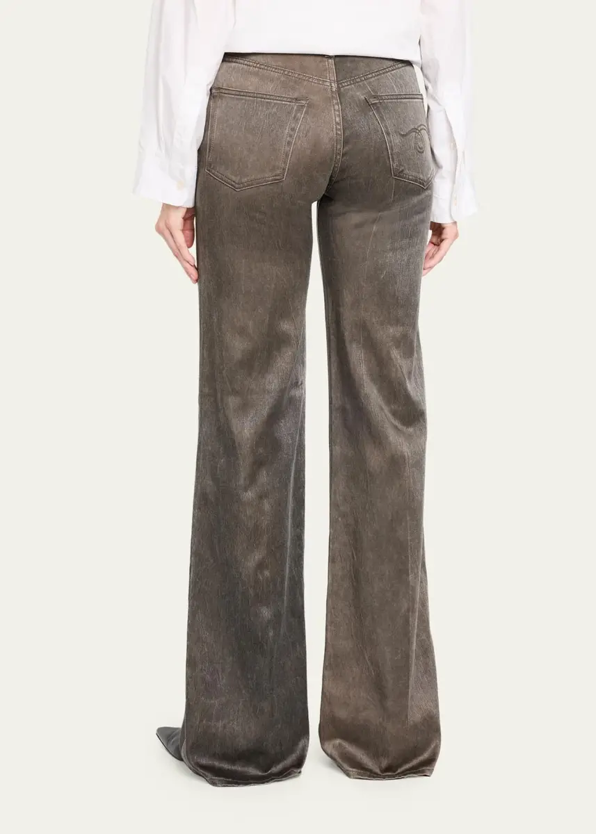 R13 Charlotte Flared Stretch Denim Jeans | Thumbnail 3