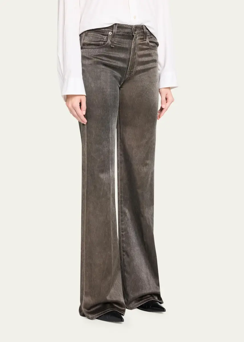 R13 Charlotte Flared Stretch Denim Jeans | Thumbnail 4