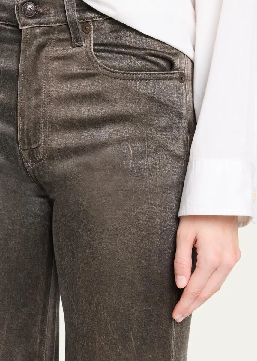 R13 Charlotte Flared Stretch Denim Jeans | Thumbnail 5