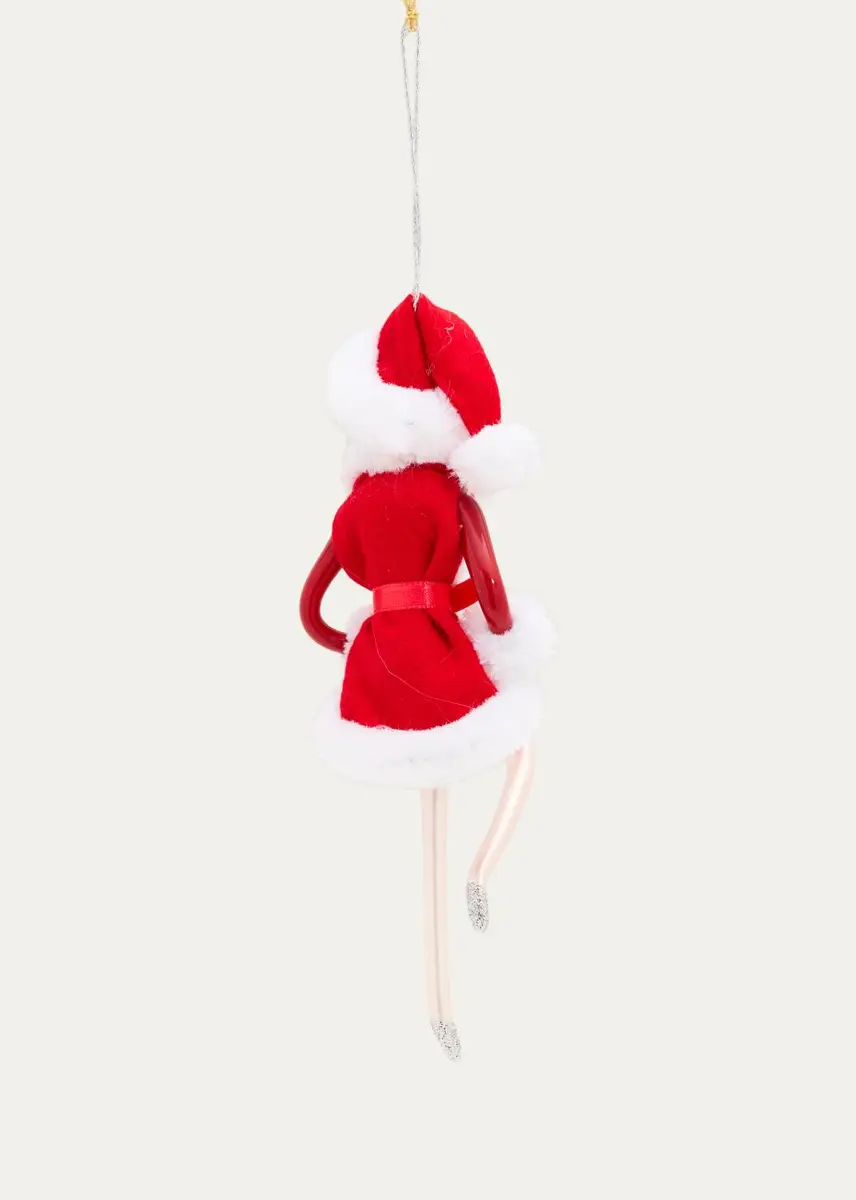 De Carlini Lady Santa Glass Ornament | Thumbnail 2