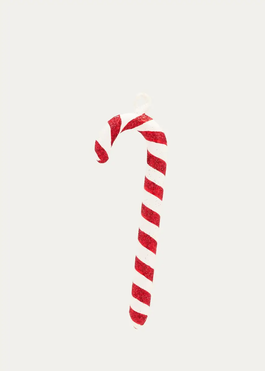 De Carlini Candy Cane Glass Ornament | Thumbnail 2