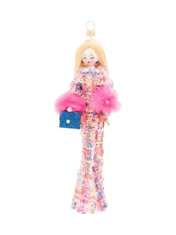 De Carlini Embellished Lady Glass Ornament