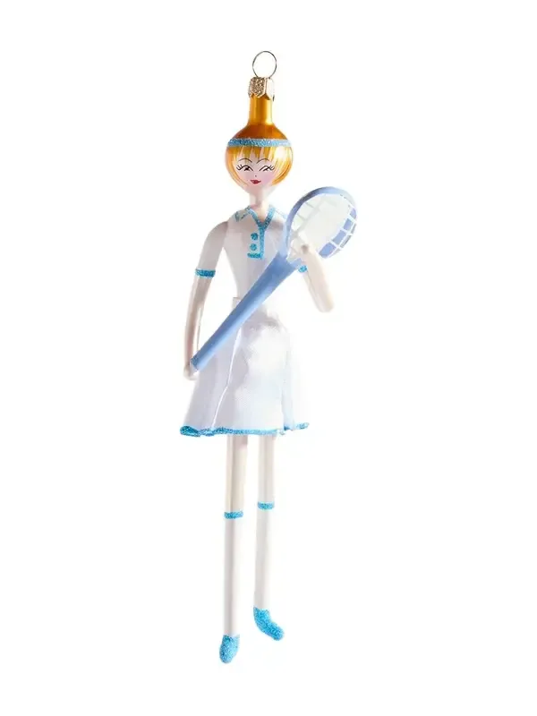 De Carlini Tennis Fashionista Christmas Ornament