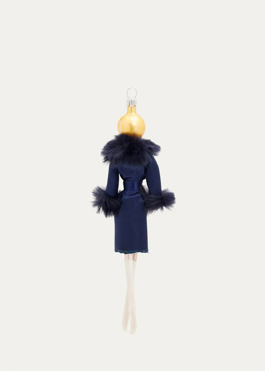 De Carlini Faux-Fur & Glass Christmas Ornament | Thumbnail 2 De Carlini Faux-Fur & Glass Christmas Ornament | Thumbnail 2