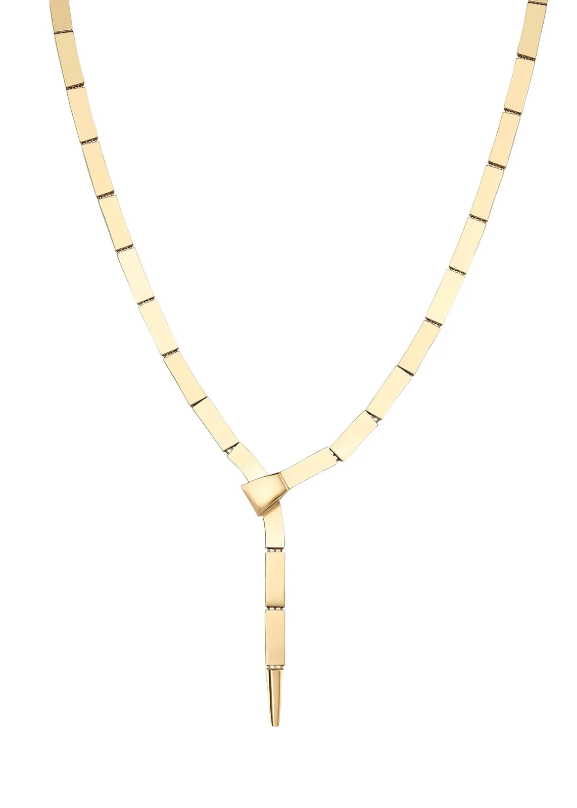 Lana 14K Flash Tile Lariat Necklace
