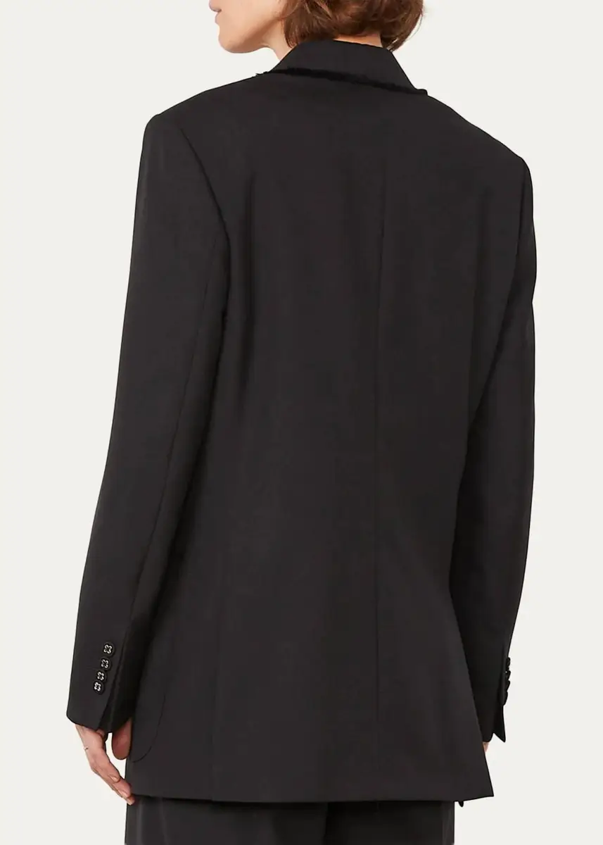 OFFICINE GÉNÉRALE Double-Breasted Virgin Wool Jacket | Thumbnail 3 OFFICINE GÉNÉRALE Double-Breasted Virgin Wool Jacket | Thumbnail 3