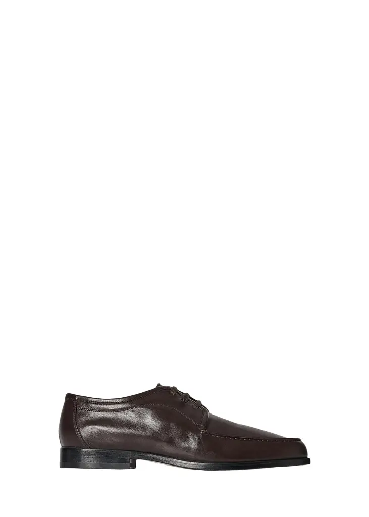 The Row Men's Nino Leather Moc-Toe Derby Shoes