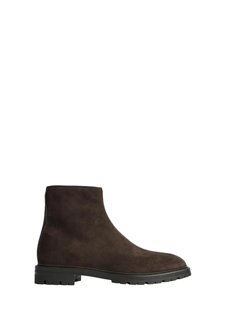 Men's Moto Suede Lug-Sole Ankle Boots Men's Moto Suede Lug-Sole Ankle Boots