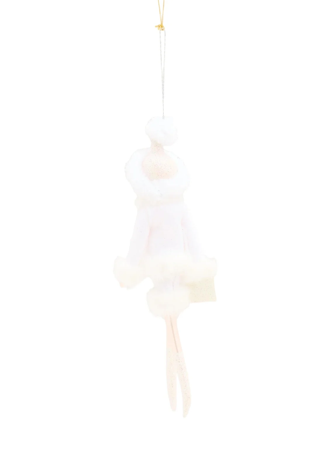 De Carlini Faux-Fur Lady Ornament