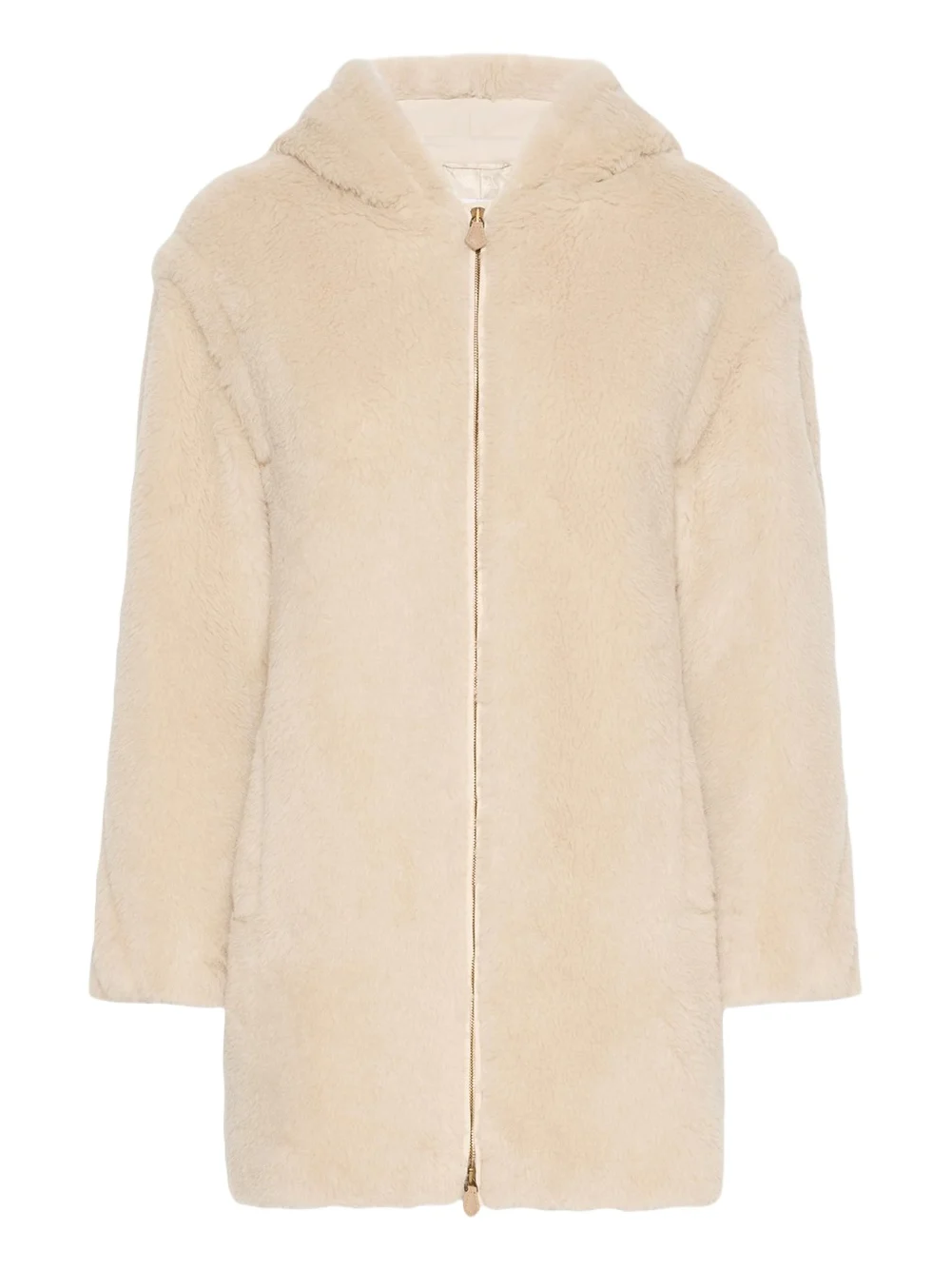 Teddy Overszied Hooded Jacket