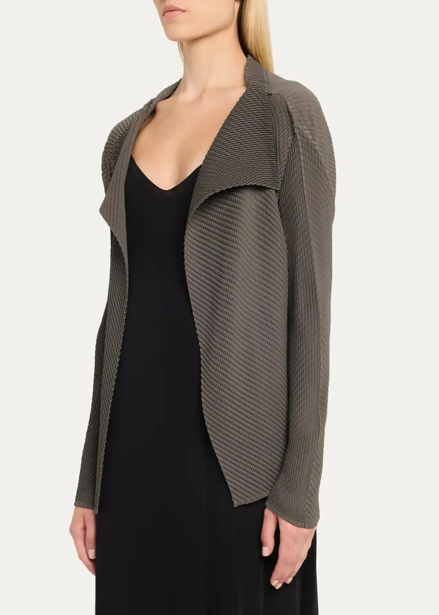Issey Miyake Misty Pleats Open Cardigan | Thumbnail 4 Issey Miyake Misty Pleats Open Cardigan | Thumbnail 4