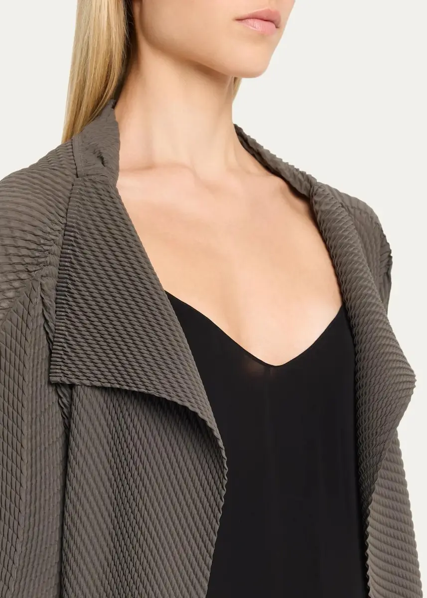 Issey Miyake Misty Pleats Open Cardigan | Thumbnail 5 Issey Miyake Misty Pleats Open Cardigan | Thumbnail 5