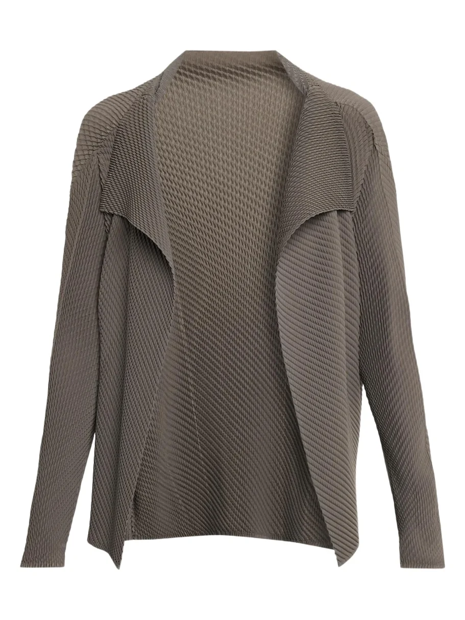 Issey Miyake Misty Pleats Open Cardigan