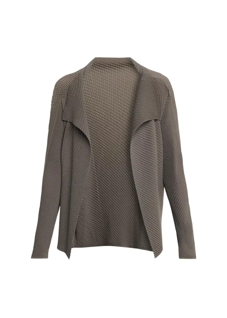 Misty Pleats Open Cardigan Misty Pleats Open Cardigan