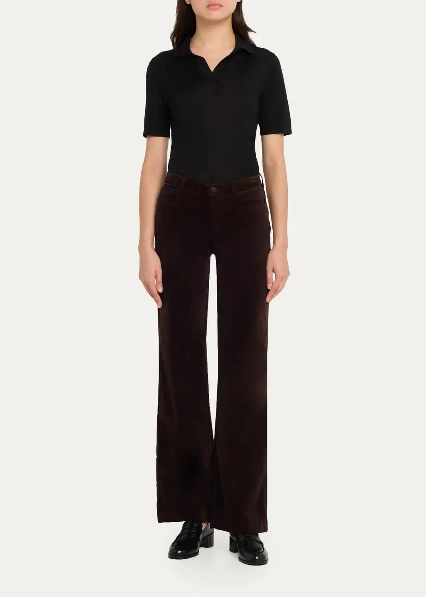 L'Agence Scottie Velvet Bootcut Pants | Thumbnail 2 L'Agence Scottie Velvet Bootcut Pants | Thumbnail 2