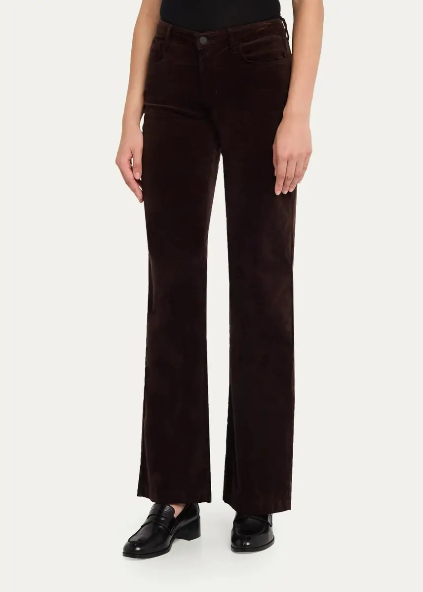 L'Agence Scottie Velvet Bootcut Pants | Thumbnail 4 L'Agence Scottie Velvet Bootcut Pants | Thumbnail 4